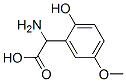 Benzeneacetic acid, alpha-amino-2-hydroxy-5-methoxy- (9CI) Structural