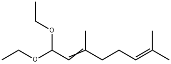 1,1-Diethoxy-3,7-dimethylocta-2,6-diene Structural