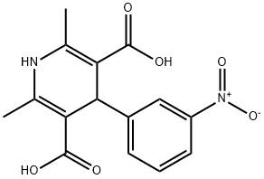 2,6-dimethyl-4-(3-nitrophenyl)-1,4-dihydropyridine-3,5-dicarboxylic acid Structural