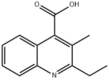 2-ETHYL-3-METHYL-QUINOLINE-4-CARBOXYLIC ACID Structural