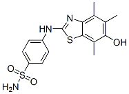 Benzenesulfonamide,  4-[(6-hydroxy-4,5,7-trimethyl-2-benzothiazolyl)amino]- Structural