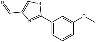 2-(3-METHOXY-PHENYL)-THIAZOLE-4-CARBALDEHYDE Structural