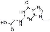 Glycine,  N-(9-ethyl-6,9-dihydro-6-oxo-1H-purin-2-yl)- Structural