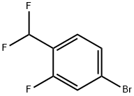 4-BROMO-1-DIFLUOROMETHYL-2-FLUOROBENZENE Structural