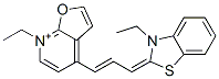 Furo[2,3-b]pyridinium,  7-ethyl-4-[3-(3-ethyl-2(3H)-benzothiazolylidene)-1-propenyl]-  (9CI) Structural