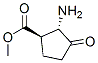 Cyclopentanecarboxylic acid, 2-amino-3-oxo-, methyl ester, trans- (9CI) Structural