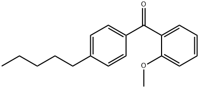 2-METHOXY-4'-N-PENTYLBENZOPHENONE Structural