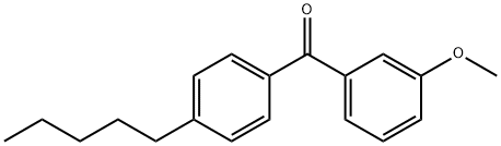 3-METHOXY-4'-N-PENTYLBENZOPHENONE Structural