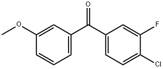 4-CHLORO-3-FLUORO-3'-METHOXYBENZOPHENONE