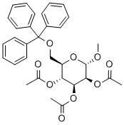 Methyl-6-O-trityl-2,3,4-tri-O-acetyl-α-D-mannopyranoside