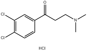 1-(3,4-DICHLOROPHENYL)-3-DIMETHYLAMINO-1-PROPANONE HCL Structural