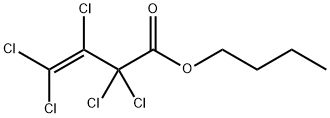 butyl 2,2,3,4,4-pentachloro-3-butenoate Structural