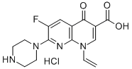 1,8-Naphthyridine-3-carboxylic acid, 1,4-dihydro-1-ethenyl-6-fluoro-4- oxo-7-(1-piperazinyl)-,monohydrochloride