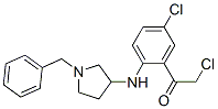 Ethanone,  2-chloro-1-[5-chloro-2-[[1-(phenylmethyl)-3-pyrrolidinyl]amino]phenyl]- Structural