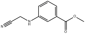 Benzoic acid, 3-[(cyanomethyl)amino]-, methyl ester (9CI) Structural