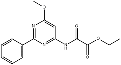 Ethyl ((6-methoxy-2-phenyl-4-pyrimidinyl)amino)oxoacetate