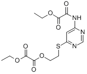 2-((6-((Ethoxyoxoacetyl)amino)-4-pyrimidinyl)thio)ethyl ethyl ethanedi oate