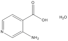 3-Aminoisonicotinic acid hydrate (1:1) Structural