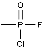 Methylphosphonic chloride fluoride Structural
