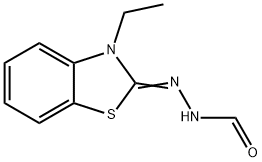 Hydrazinecarboxaldehyde, (3-ethyl-2(3H)-benzothiazolylidene)- (9CI) Structural