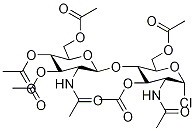 N,N'-DIACETYL-3,6,3',4',6'-PENTA-O-ACETYL-1-CHLOROCHITOBIOSIDE Structural