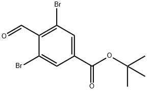 tert-butyl 3,5-dibroMo-4-forMylbenzoate Structural