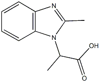 ALPHA,2-DIMETHYL-1H-BENZIMIDAZOLE-1-ACETIC ACID Structural