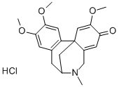 3H-7,12b-Methanodibenz(c,e)azocin-3-one, 5,6,7,8-tetrahydro-6-methyl-2 ,10,11-trimethoxy-hydrochloride, (+-)- Structural