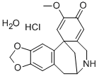 3H-7,13b-Methano(1,3)benzodioxolo(5,6-e)(2)benzazocin-3-one, 5,6,7,8-t etrahydro-2-methoxy-, hydrochloride, (+-)-, hydrate (2:2:1) Structural