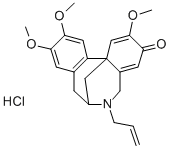 3H-7,12b-Methanodibenz(c,e)azocin-3-one, 5,6,7,8-tetrahydro-2,10,11-tr imethoxy-6-(2-propenyl)-, hydrochloride, (+-)-