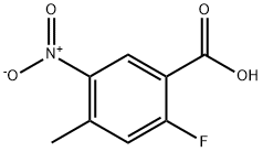 Benzoic acid, 2-fluoro-4-methyl-5-nitro- (9CI) Structural