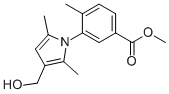 3-[3-(HYDROXYMETHYL)-2,5-DIMETHYL-1H-PYRROL-1-YL]-4-METHYL-BENZOIC ACID METHYL ESTER Structural