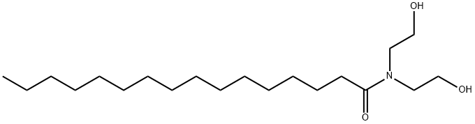 N,N-bis(2-hydroxyethyl)hexadecan-1-amide Structural