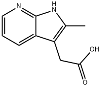 METHYL (2-METHYL-1H-PYRROLO[2,3B] PYRIDINE 3-YL) ACETIC ACID Structural