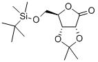 5-O-(TERT-BUTYLDIMETHYLSILYL)-2,3-O-ISOPROPYLIDENE-D-RIBONIC ACID GAMMA-LACTONE Structural