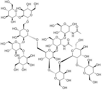 MANNONONAOSE-DI(N-ACETYL-D-GLUCOSAMINE) Structural