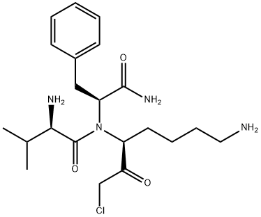 D-VAL-PHE-LYS CHLOROMETHYL KETONE, DIHYDROCHLORIDE Structural