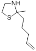 2-Methyl-2-(4-pentenyl)thiazolidine Structural