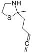 2-Methyl-2-(3,4-pentadienyl)thiazolidine Structural