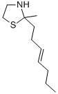 trans-2-(3-Heptenyl)-2-methylthiazolidine Structural