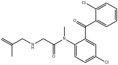 N-(4-Chloro-2-(2-chlorobenzoyl)phenyl)-N-methyl-2-((2-methyl-2-propeny l)amino)acetamide