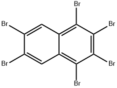 1,2,3,4,6,7-hexabromonaphthalene Structural