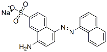 sodium 8-amino-5-(naphthylazo)naphthalene-2-sulphonate Structural