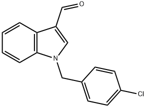 1-(4-CHLORO-BENZYL)-1 H-INDOLE-3-CARBALDEHYDE Structural