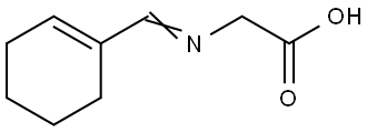 Glycine, N-(1-cyclohexen-1-ylmethylene)- (9CI) Structural