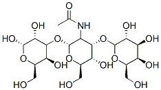 N-[(2S,3R,4R,5S,6R)-5-hydroxy-6-(hydroxymethyl)-2-[(2S,3R,4S,5S,6R)-2,3,5-trihydroxy-6-(hydroxymethyl)oxan-4-yl]oxy-4-[(2R,3R,4S,5R,6R)-3,4,5-trihydroxy-6-(hydroxymethyl)oxan-2-yl]oxyoxan-3-yl]acetamide