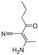 Hexanenitrile,  2-(1-aminoethylidene)-3-oxo- Structural