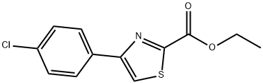 Ethyl 4-(4-chlorophenyl)-1,3-thiazole-2-carboxylate Structural