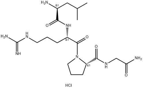 H-LEU-ARG-PRO-GLY-NH2 2HCL Structural