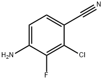 4-Amino-2-chloro-3-fluorobenzonitrile Structural